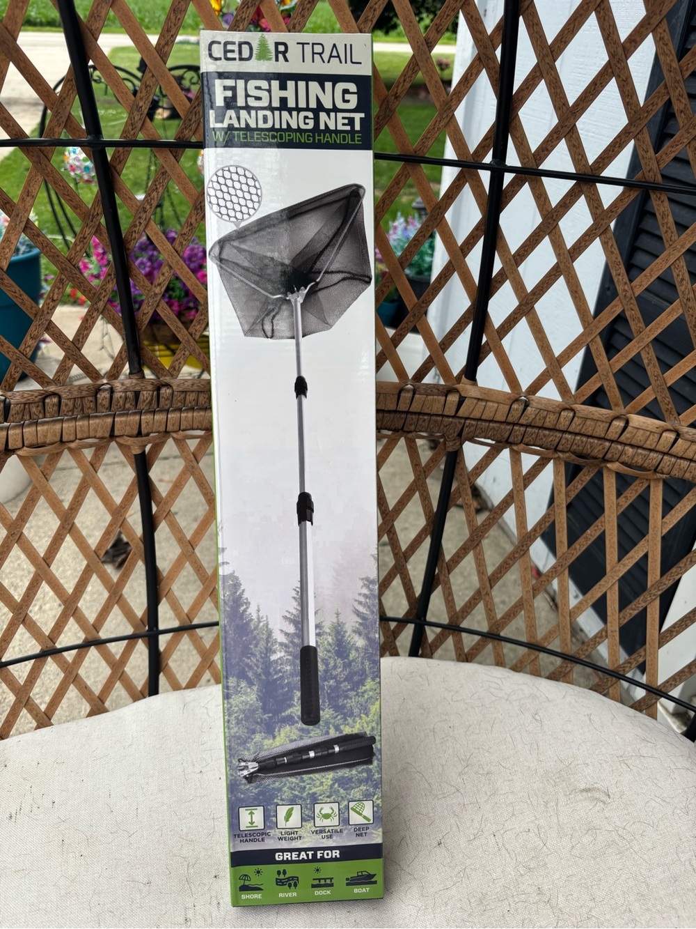 Black Telescoping Fishing Landing Net